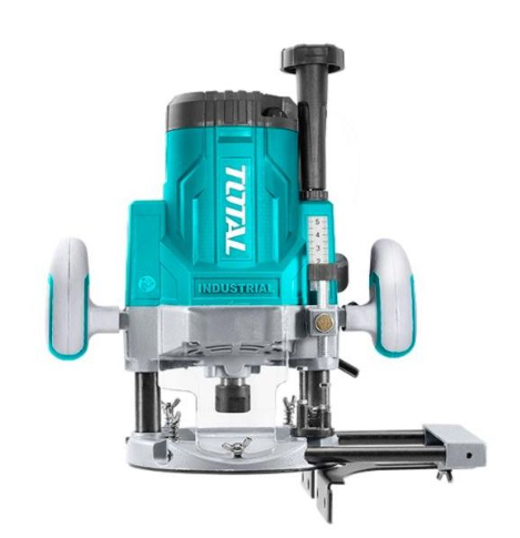 TOTAL TR111226 2200W 12mm (½ Inch) Electric Router – Industrial Plunge Wood Router for Deep Grooving & Heavy Joinery