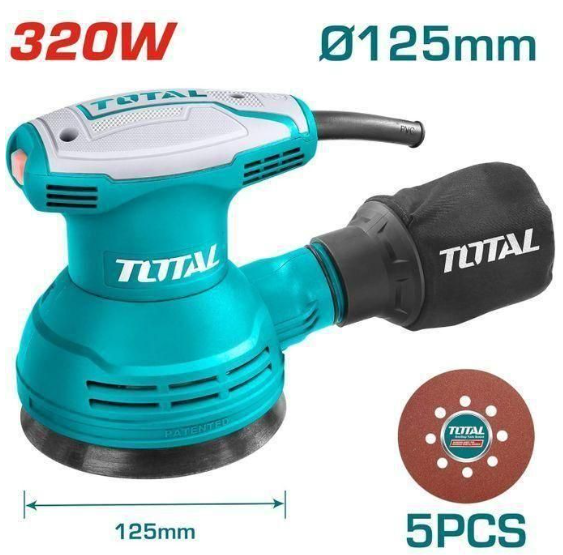 Total TF2031256 320W Rotary Sander – High-Efficiency Surface Finishing & Wood Polishing Machine