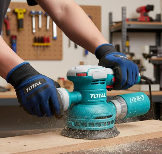 TOTAL TF2061506 450W Rotary Sander – High-Torque Wood Refinishing & Surface Preparation Machine