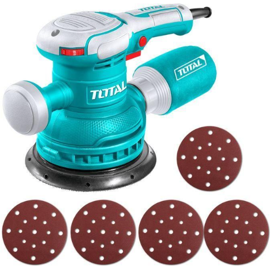 TOTAL TF2061506 450W Rotary Sander – High-Torque Wood Refinishing & Surface Preparation Machine