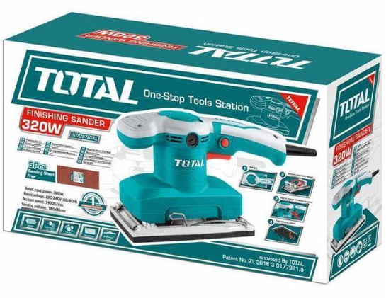 Total TF1301826 320W Finishing Sander – Ultra-Smooth Surface Prep Machine for Professional Woodwork