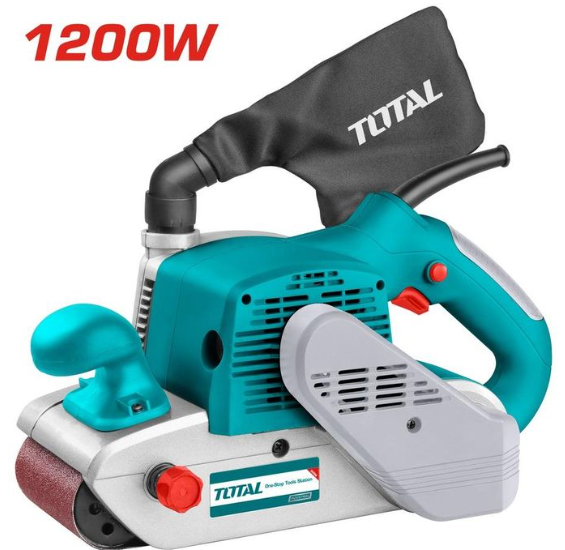 TOTAL TBS12001 Belt Sander – High-Power Wood & Surface Finishing Machine for Fast Material Removal