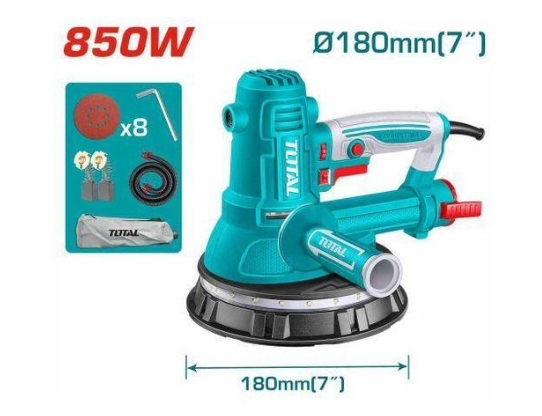 TOTAL TDWS10508 850W Drywall Sander – Professional Wall & Ceiling Finishing Machine with Extended Reach