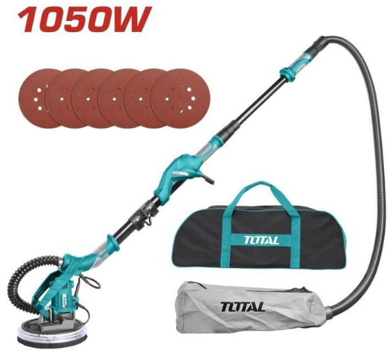 TOTAL TWS10501 1050W Drywall Sander – Heavy-Duty Wall & Ceiling Surface Preparation Machine