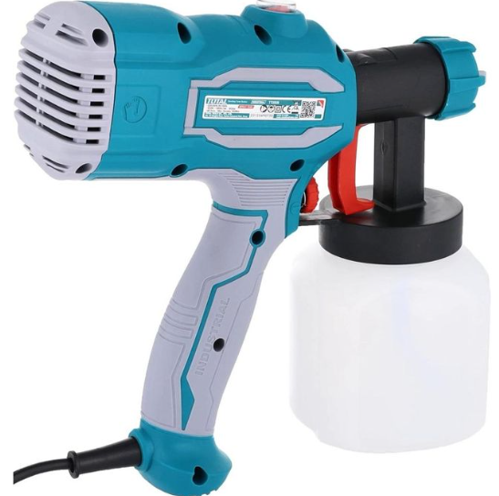 TOTAL TT3506 450W Electric Spray Gun – Smooth Paint Application System for Walls, Furniture & DIY Projects