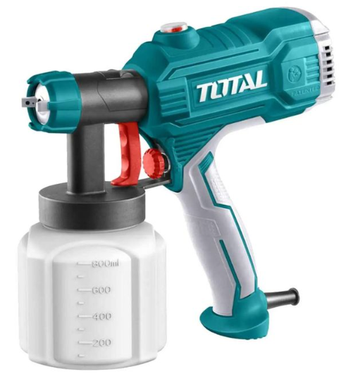 TOTAL TT3506 450W Electric Spray Gun – Smooth Paint Application System for Walls, Furniture & DIY Projects