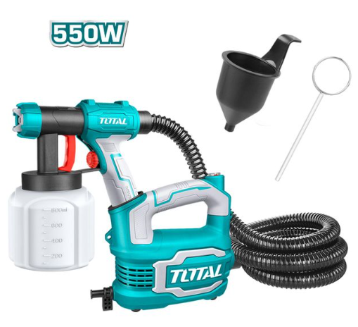 TOTAL TT5006 550W HVLP Spray Gun – High-Precision Paint Sprayer for Professional Finishing