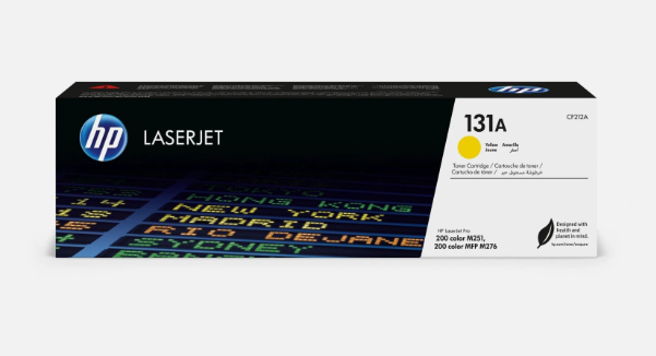 HP 131A Yellow Original LaserJet Toner Cartridge (CF212A) – Genuine HP Yellow Toner for Bright, Accurate Color Printing