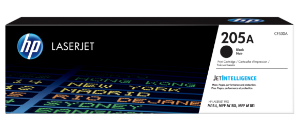 HP 205A Black Original LaserJet Toner Cartridge (CF530A) – Crisp, Professional Monochrome Printing for Offices