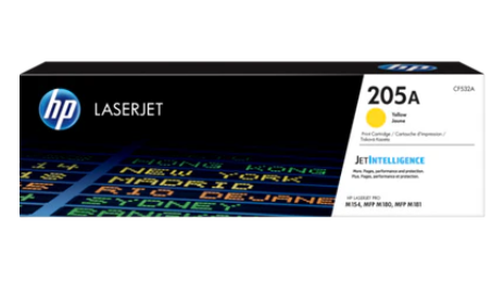 HP 205A Yellow Original LaserJet Toner Cartridge (CF532A) – Vibrant, Professional-Grade Yellow for Colorful Printing