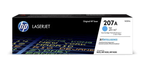 HP W2211A 207A Cyan Original LaserJet Toner Cartridge – Brilliant Blue Accuracy for Professional Color Printing
