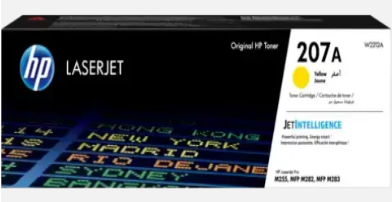 HP 207A Yellow Original LaserJet Toner Cartridge (W2212A) – Radiant Color Impact for Precision Laser Printing