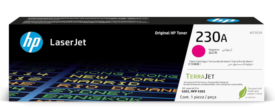 HP 230A Magenta Original LaserJet Toner Cartridge (W2303A) – Vibrant, Professional Color for Stunning Laser Prints