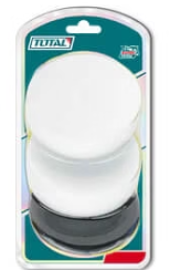 Total TAC35351 3-Piece Soft Sponge Set – Multi-Use Cleaning & Polishing Sponges for Car Care, Home & Surface Finishing
