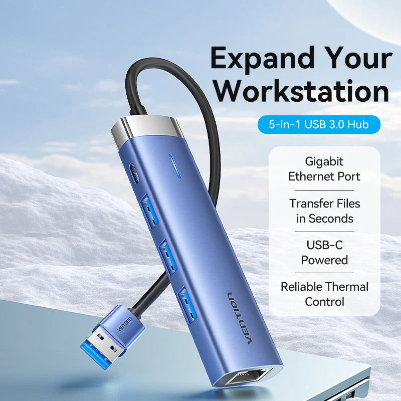 Vention TGFSB USB 3.0 5-in-1 Multifunctional Docking Station