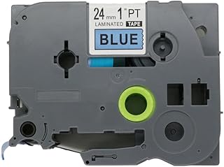 Brother TZ2-551 24mm x 8m Black on Blue Label Tape