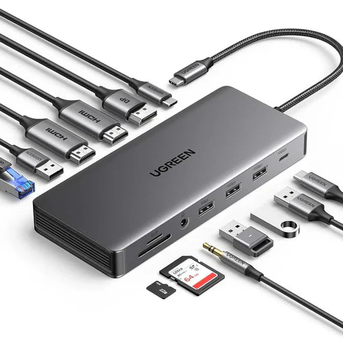 UGREEN CM681 13-in-1 USB-C Docking Station (UG-15978) – 4K HDMI, Ethernet, USB Hub &amp; PD Charging