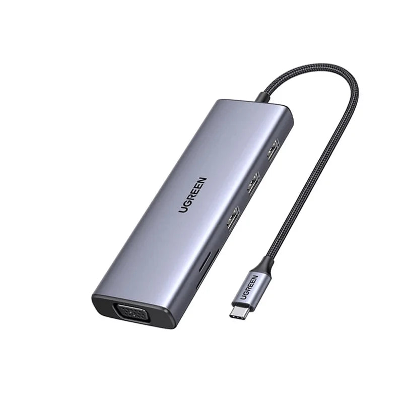UGREEN CM498 9-in-1 USB-C Multifunction Hub (UG-15600) – 4K HDMI, Ethernet, USB &amp; PD Charging