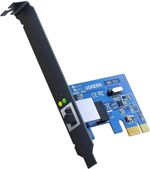 UGREEN PCIe Gigabit Network Adapter US230 – 10/100/1000Mbps Ethernet Card for Desktop PC