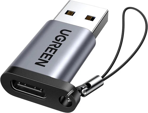 UGREEN US276 USB-A to USB-C Adapter, USB 3.0 Male to Type-C Female OTG Converter for Fast Data Transfer