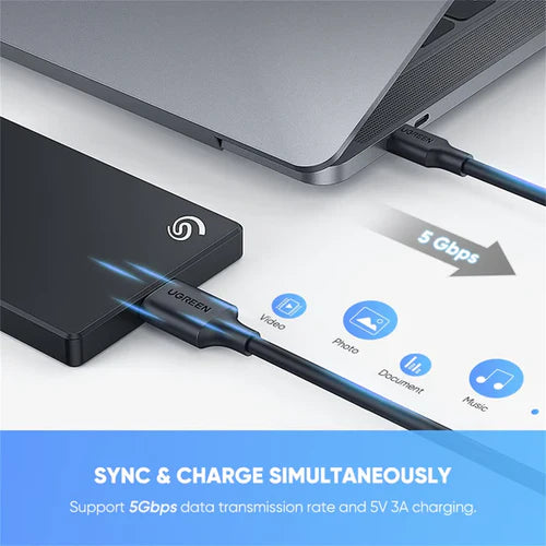 UGREEN USB-C to Micro-B 3.0 Cable US312 | High-Speed 5Gbps Data &amp; Fast Charging Cable for External HDD