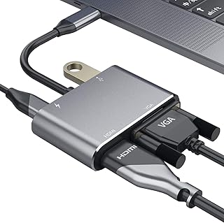 Vention 4-in-1 USB-C to HDMI/VGA/USB 3.0 Adapter TFAHB