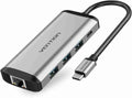 Vention 6-in-1 USB-C Multi-Functional Docking Station – HDMI, USB 3.0, PD, SD/TF Card Reader – CNCHB"