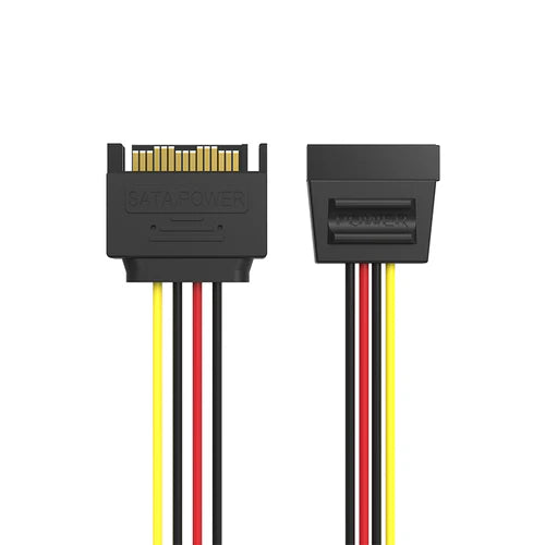 Vention SATA 15-Pin Power Extension Cable 0.3M – Reliable PSU to HDD/SSD Power Cable (VEN-KDABY)