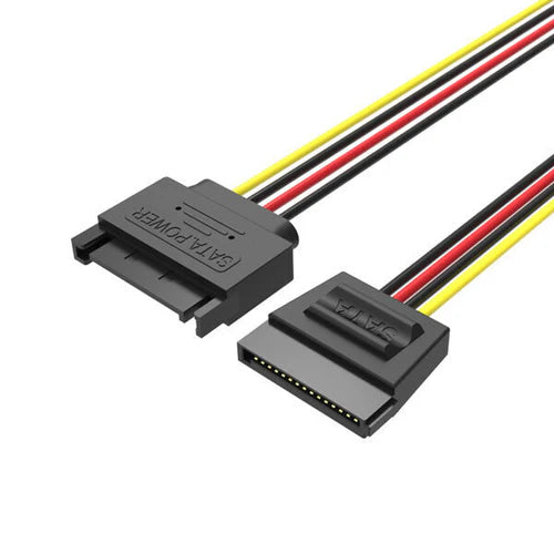 Vention SATA 15-Pin Power Extension Cable 0.3M – Reliable PSU to HDD/SSD Power Cable (VEN-KDABY)