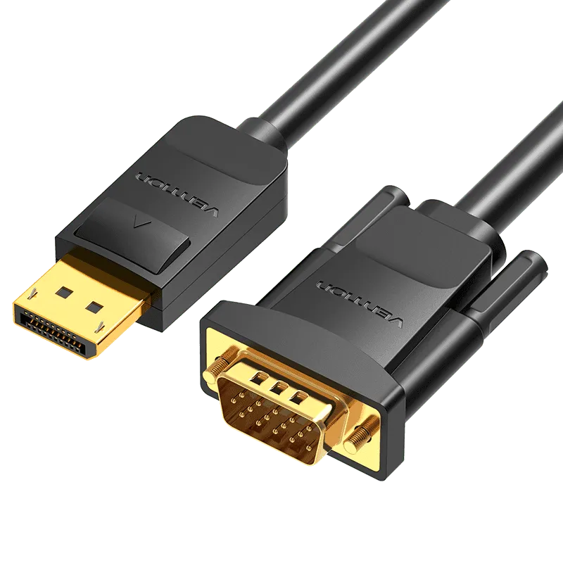 Vention DisplayPort to VGA Cable 1.5m– HBLBG High-Resolution Display Adapter for PC, Laptop &amp; Monitor
