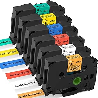 Brother TZ2-431 12mm x 8m Black on Red Label Tape