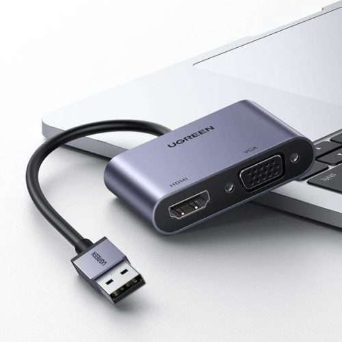 UGREEN CM449 USB 3.0 to HDMI + VGA Adapter