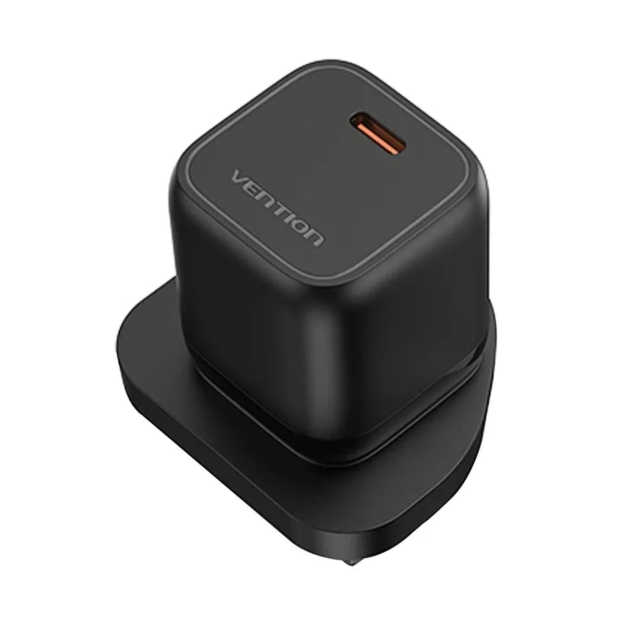 Vention 12W USB Wall Charger (1-Port) UK Plug | Compact Fast Charger – FAAB0-UK