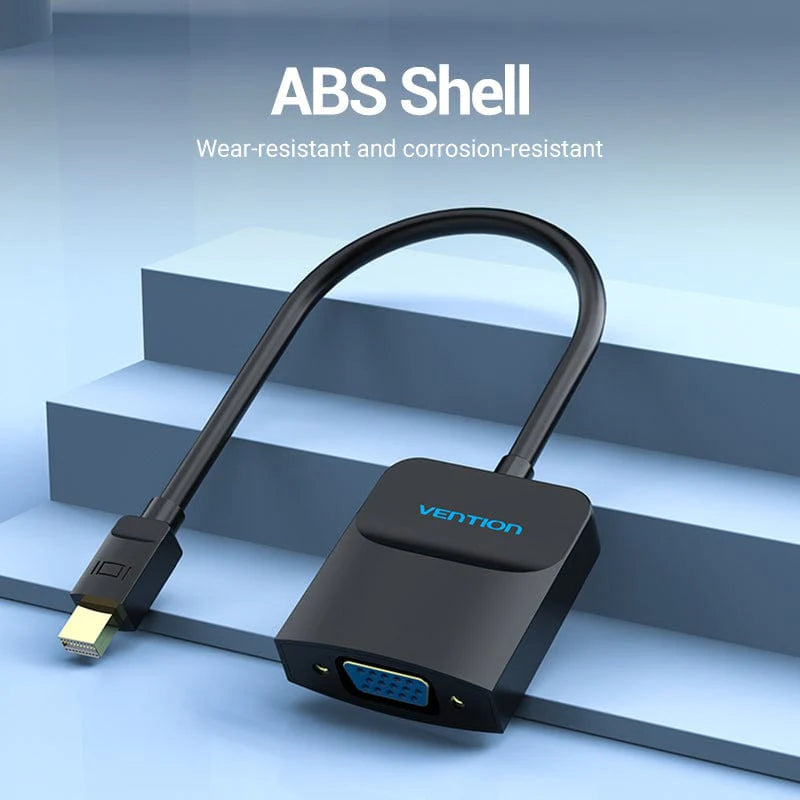 Vention Mini DisplayPort to VGA Converter | Compact Video Adapter for Laptop, PC &amp; Monitor – VEN-HBDBB