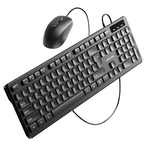 Vention USB Wired Keyboard and Mouse Combo – Full-Sized Ergonomic Set (KTCBO-EN)