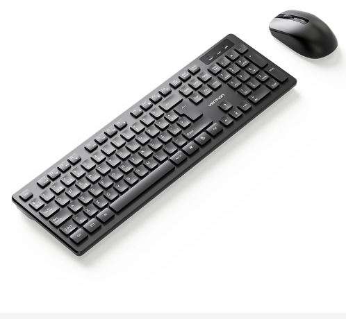 Vention Wireless Keyboard and Mouse Combo – Ergonomic Full-Size Desktop Set (KTDB0-EN)