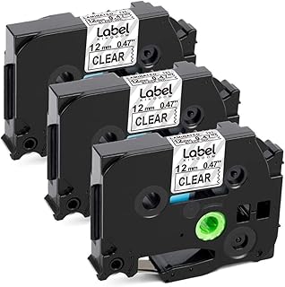 Brother 12mm Black on Clear Label Tape TZ2-131