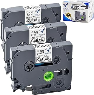 Brother 12mm Black on Clear Label Tape TZ2-131
