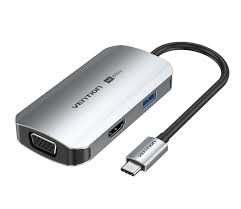 Vention TQAHB USB-C to HDMI/VGA/USB 3.0/PD Docking Station – 0.15M 