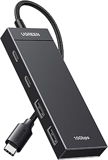 UGREEN CM475 USB-C to RJ45 Gigabit Ethernet Adapter with 3 USB 3.0 Ports