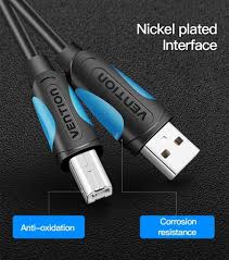 Vention 1M USB 2.0 Printer Cable - Black (COQBF)