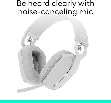Logitech Zone Vibe 100 Wireless Headset Graphite – Noise-Cancelling Mic, Comfortable Over-Ear Headphones for PC & Mac