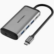 Vention CNBHB Type C to 3 Ports USB 3.0 Hub + HDMI + PD Converter