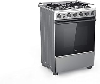 Midea 60x60 Cooker 3 Gas + 1 Electric Oven – 60E3G1H4F-BK Freestanding Cooker
