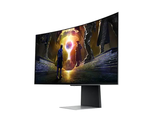 Samsung 34” Odyssey OLED G8 Gaming Monitor (LS34DG852SMXUE) – UltraWide QHD 3440x1440, 175Hz, 0.03ms, 1800R Curved, Smart Features