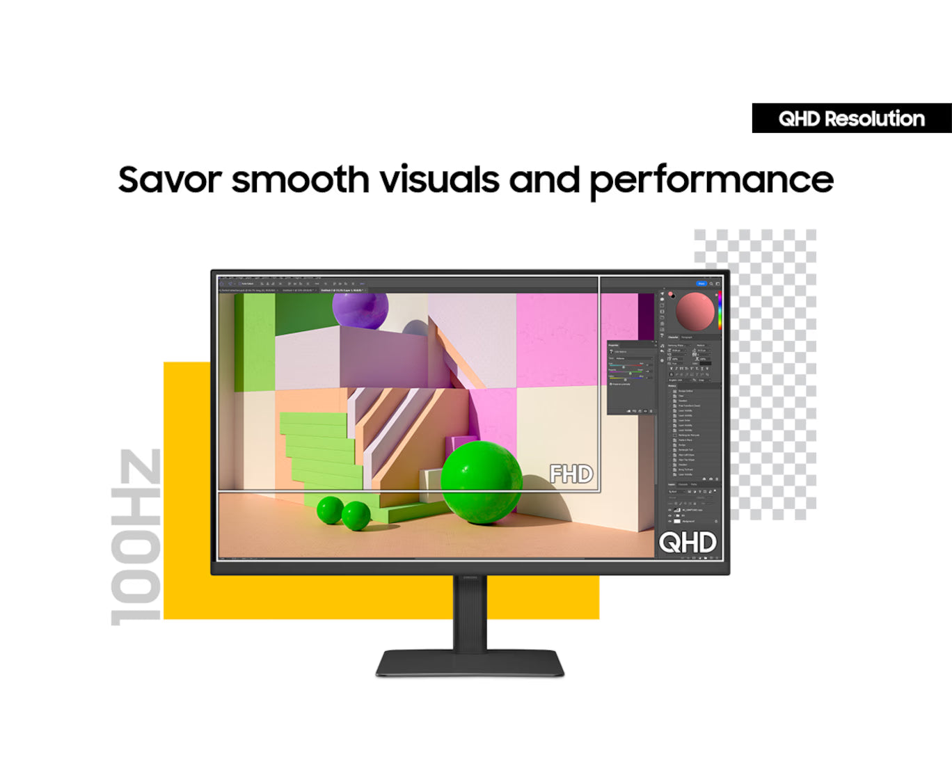 Samsung ViewFinity S60UD 27” 4K UHD Monitor LS27D600UAUXEN – Ultra HD, HDR10+, Professional Display, Sleek Design