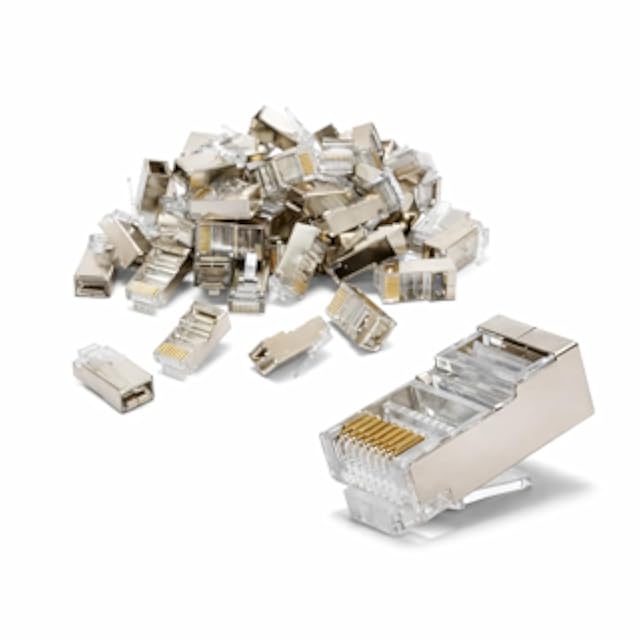 UGREEN Cat6 Shielded RJ45 Connectors NW111 – Crystal Head Ethernet Plugs (100 Pack)