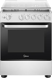 Midea 60x60 Cooker 3 Gas + 1 Electric Oven – 60E3G1H4F-BK Freestanding Cooker