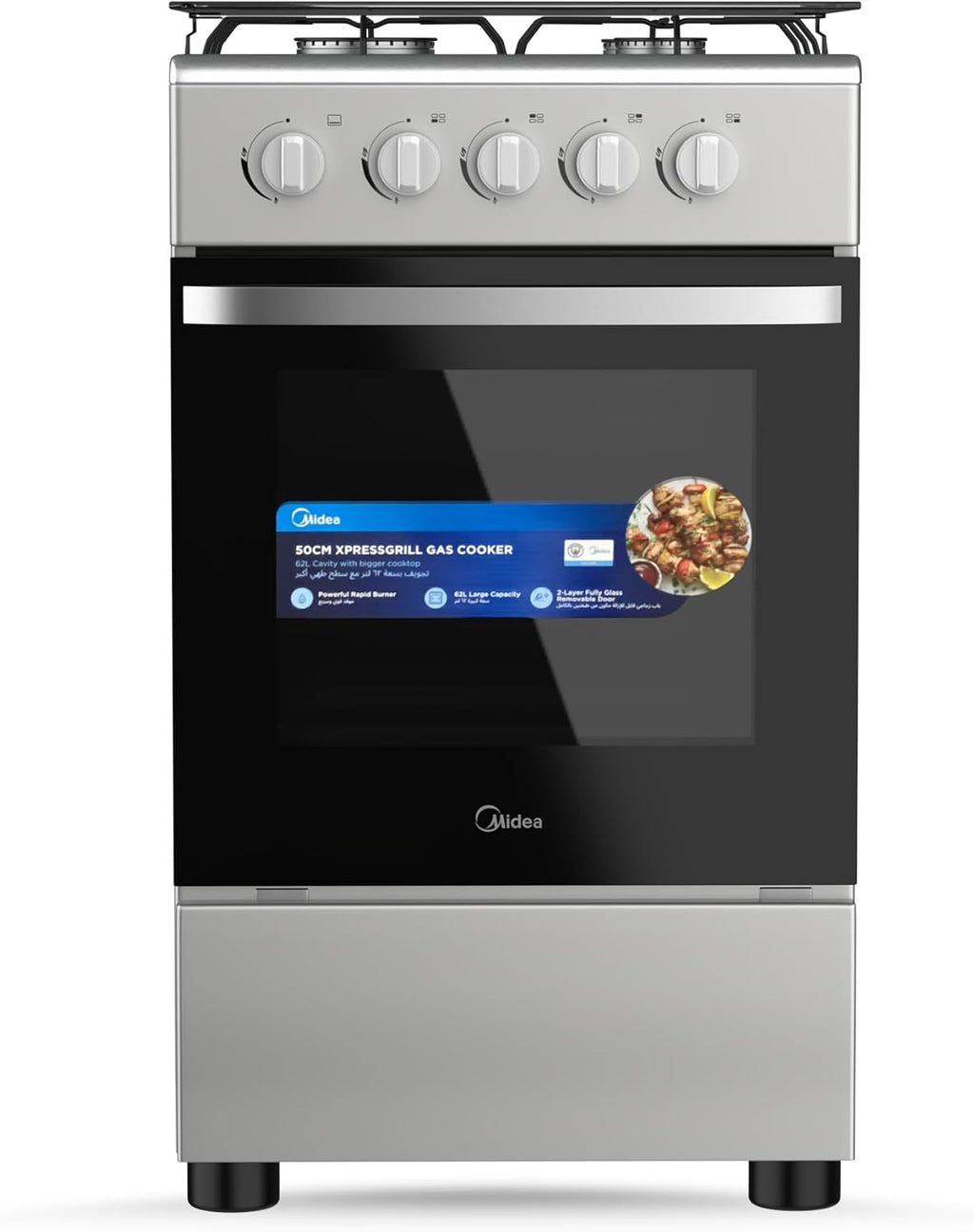 SCL 50x60 Free-Standing Cooker 4 Gas Burners SCL-FC564SI