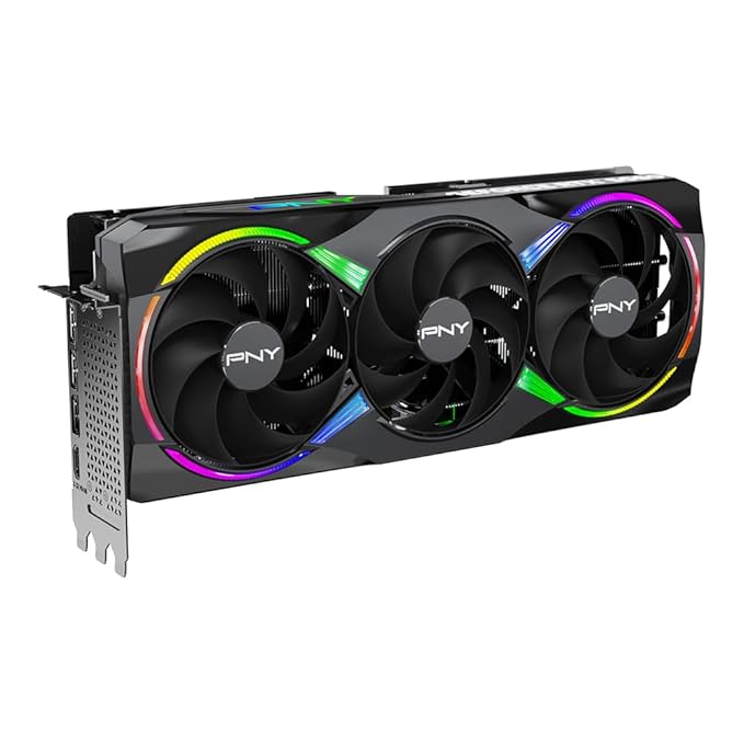 PNY NVIDIA GeForce RTX 5080 ARGB 16GB GDDR7 Epic-X RGB OC Triple Fan Graphics Card (VCG508016TFXXPB1-O)
